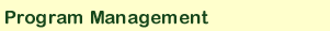 Program Management